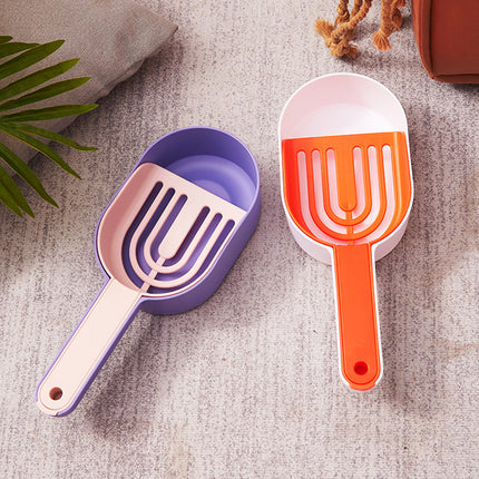 Detachable Multi Functional Cat Litter Shovel Portable Poop Scoop Spoon Tool