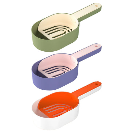 Detachable Multi Functional Cat Litter Shovel Portable Poop Scoop Spoon Tool