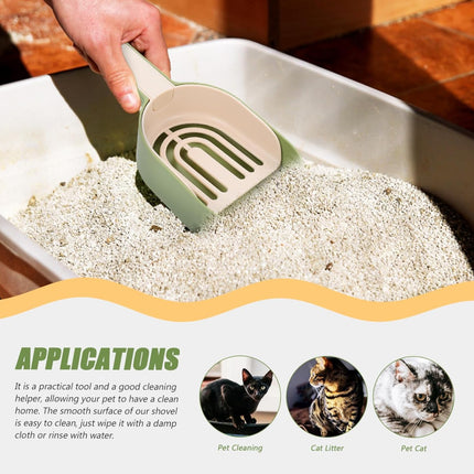 Detachable Multi Functional Cat Litter Shovel Portable Poop Scoop Spoon Tool