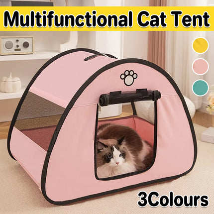 MultiFunction Cat Tent Large Space Waterproof Scratch Resistant Easy to Clean