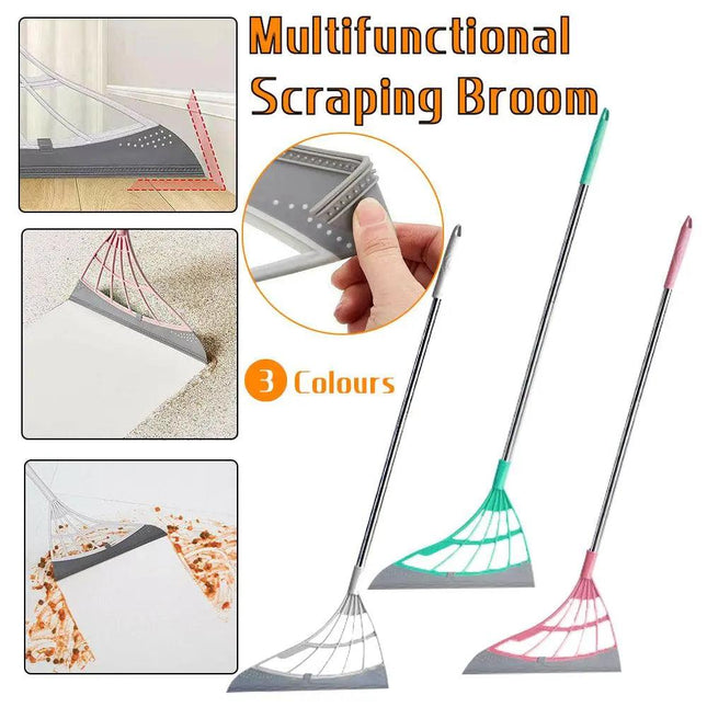 Multifunctional Magic Broom Mop Wiper Scraper Dust Floor Rubber Cleaning Tool AU - Aimall