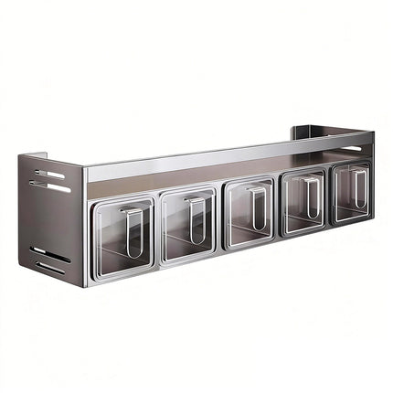 Kitchen Wall-Mounted Seasoning Easy Installation Durable Design Space-Saving
