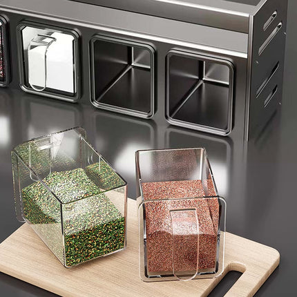 Kitchen Wall-Mounted Seasoning Easy Installation Durable Design Space-Saving
