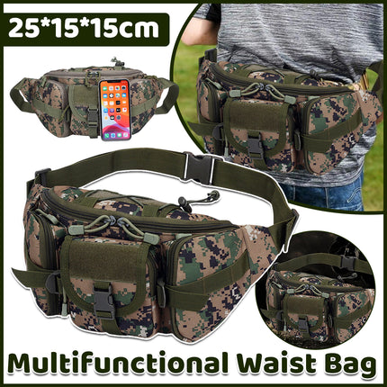 Outdoor Tactical Waist Bag Waterproof Camouflage Chest Pack Sport Travel Gear