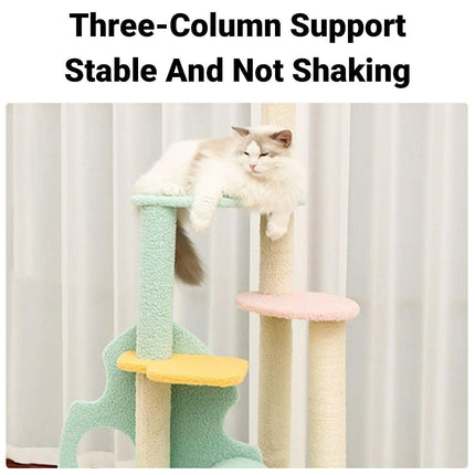 Multi Level Cat Climbing Tree Scratching Post Stand Large Activity Furniture
