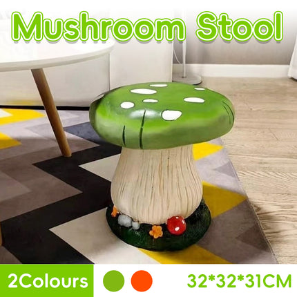 Simulation Mushroom Stool Outdoor Garden Yard Resin Ornament Seat Furniture