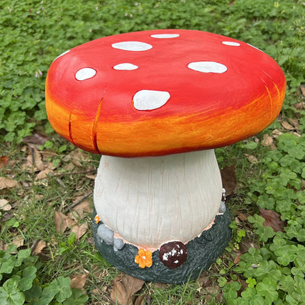 Simulation Mushroom Stool Outdoor Garden Yard Resin Ornament Seat Furniture