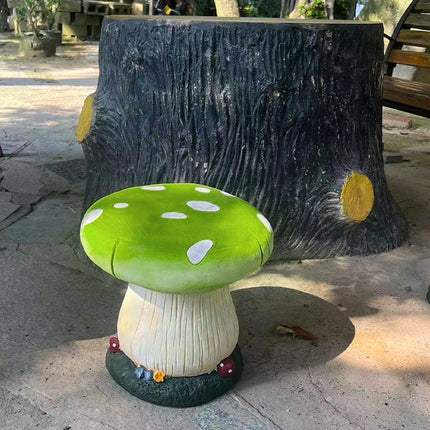 Simulation Mushroom Stool Outdoor Garden Yard Resin Ornament Seat Furniture