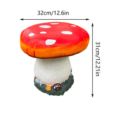 Simulation Mushroom Stool Outdoor Garden Yard Resin Ornament Seat Furniture