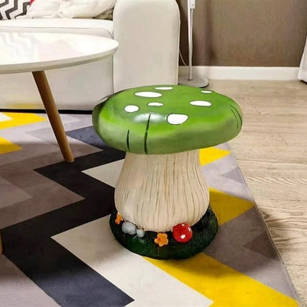 Simulation Mushroom Stool Outdoor Garden Yard Resin Ornament Seat Furniture