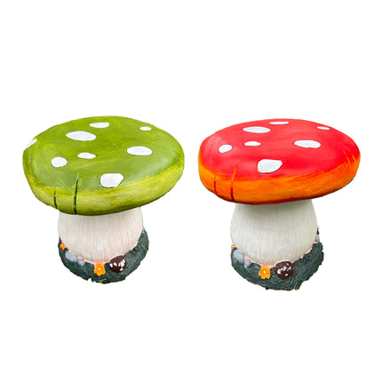 Simulation Mushroom Stool Outdoor Garden Yard Resin Ornament Seat Furniture