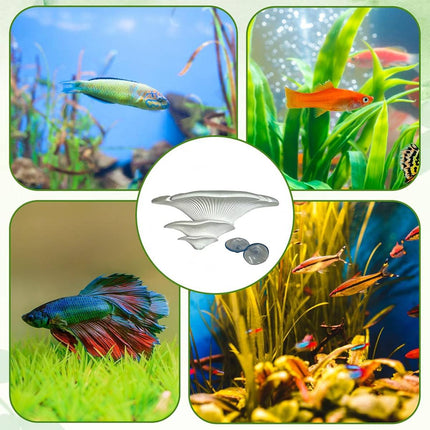 Mushroom Aquarium Rest Ledge Suction Cup Shelf