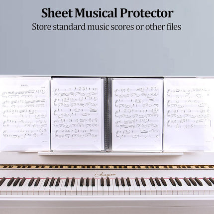A4 Sheet Music Binder Custom Logo Piano Score Folder Adjustable Removable Pages