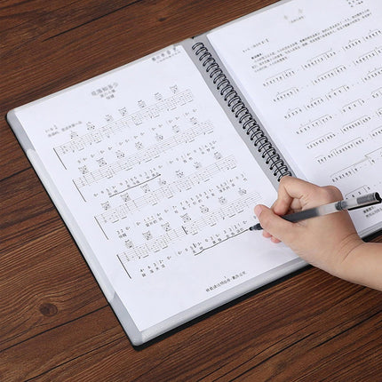 A4 Sheet Music Binder Custom Logo Piano Score Folder Adjustable Removable Pages