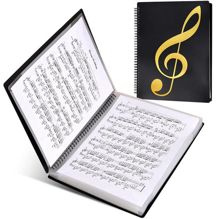 A4 Sheet Music Binder Custom Logo Piano Score Folder Adjustable Removable Pages