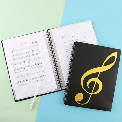 A4 Sheet Music Binder Custom Logo Piano Score Folder Adjustable Removable Pages