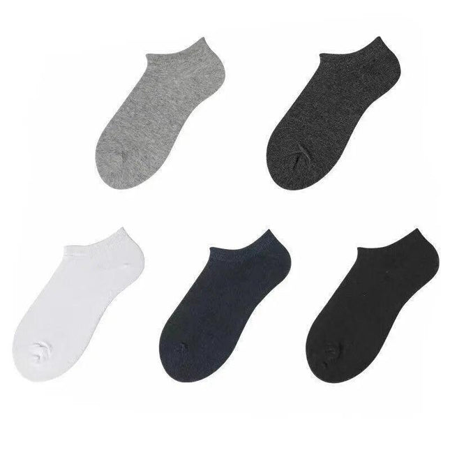 NANJIREN 5 Pairs Socks Mens Men Low Cut Socks Ankle Soft Cotton Trainer Sport AU - Aimall