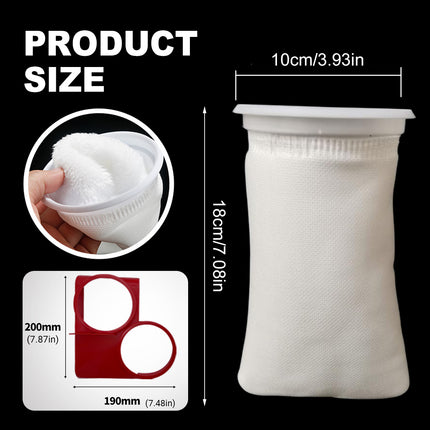 Nano Filter Bags for Aquarium Bottom Filter Fine Mesh High Density Reusable
