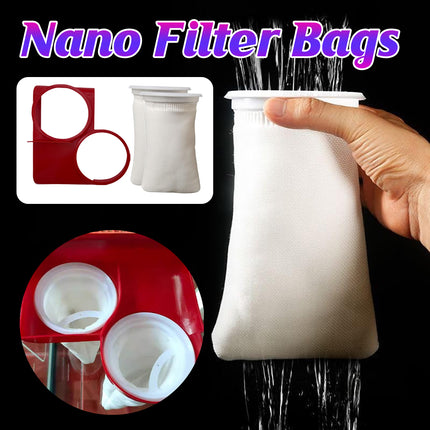 Nano Filter Bags for Aquarium Bottom Filter Fine Mesh High Density Reusable