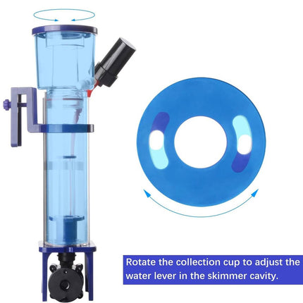 Mini Nano Protein Skimmer Hang On Aquarium Reef Tank Needle Wheel Marine Filter