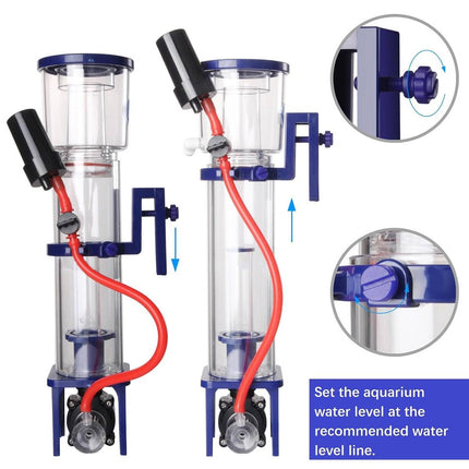 Mini Nano Protein Skimmer Hang On Aquarium Reef Tank Needle Wheel Marine Filter