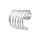 10PCS Hollow Rose Napkin Rings Metal Floral Buckle Wedding Table Decor Holder