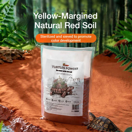Reptile Natural Red Soil Substrate Turtle Bedding Landscaping Hibernation