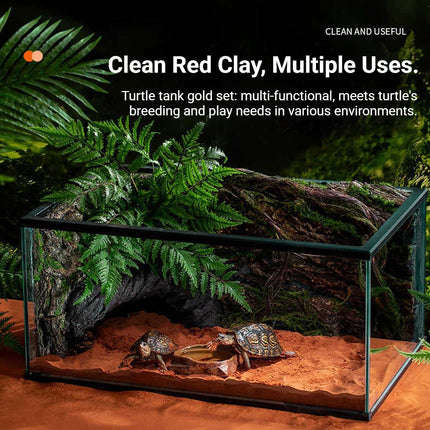 Reptile Natural Red Soil Substrate Turtle Bedding Landscaping Hibernation