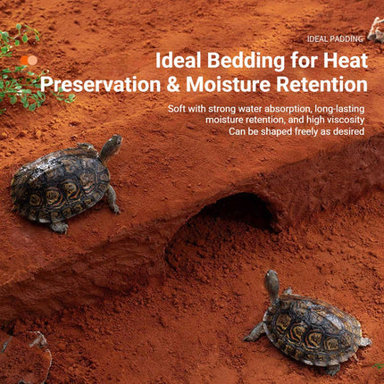 Reptile Natural Red Soil Substrate Turtle Bedding Landscaping Hibernation