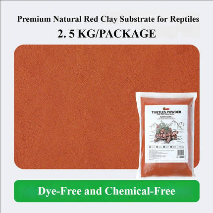 Reptile Natural Red Soil Substrate Turtle Bedding Landscaping Hibernation