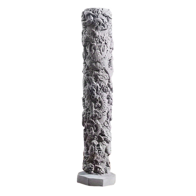 Fish Tank Decoration Nine Dragon Column Chinese Style Ornament For Aquarium Use
