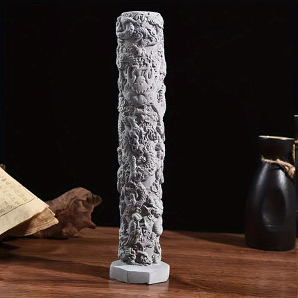 Fish Tank Decoration Nine Dragon Column Chinese Style Ornament For Aquarium Use