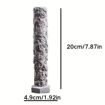 Fish Tank Decoration Nine Dragon Column Chinese Style Ornament For Aquarium Use