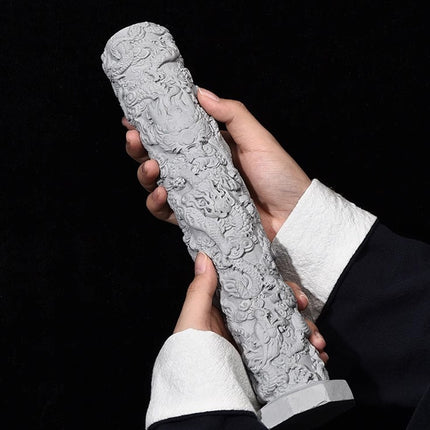 Fish Tank Decoration Nine Dragon Column Chinese Style Ornament For Aquarium Use