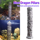 Fish Tank Decoration Nine Dragon Column Chinese Style Ornament For Aquarium Use