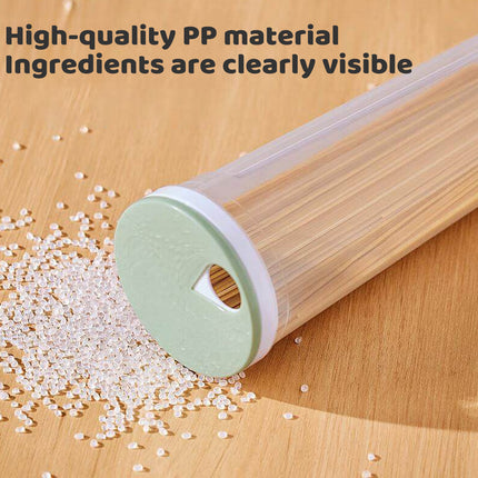 18PCS PP Pasta Storage Containers Pantry Organiser Set with Rotating Lid 3 Colours