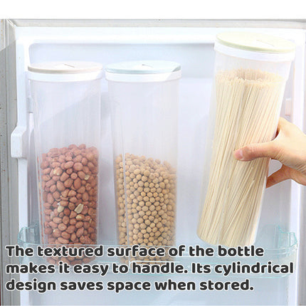 18PCS PP Pasta Storage Containers Pantry Organiser Set with Rotating Lid 3 Colours