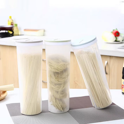 18PCS PP Pasta Storage Containers Pantry Organiser Set with Rotating Lid 3 Colours