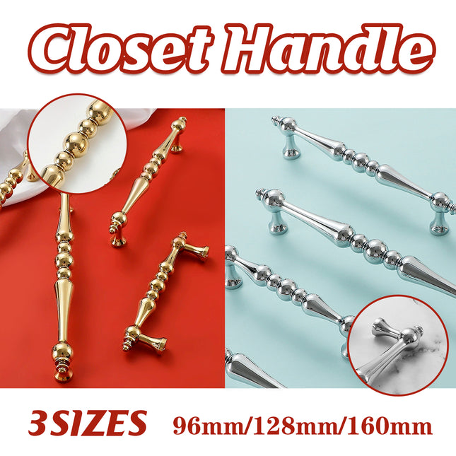 Brass Door Handle Long Knob Pull for Closet Cabinet Drawer Modern Furniture Use