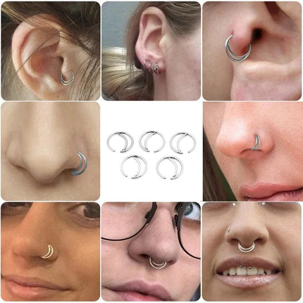 Fashion Stainless Steel Nose Ring Small Nose Staple Jewellery Piercing Accessory