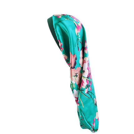 Sleep Cap Satin Silk Bonnet Wrap Hat Headwear Hair Sock Long Head Cover Turban - Aimall