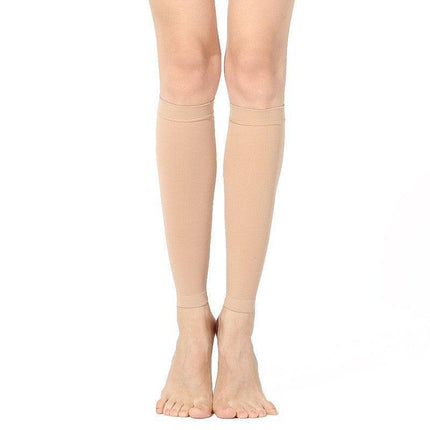 Compression Socks Leg Calf Foot Support Sleeve Relieve Varicose Veins Stockings Nude - Aimall