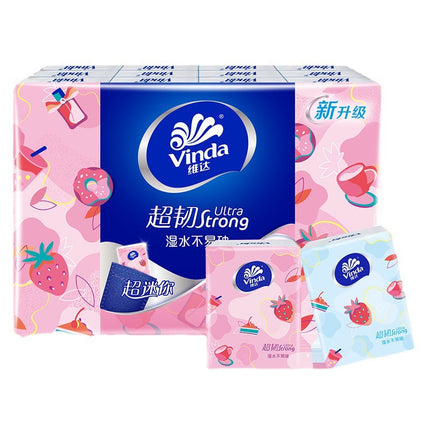 Handkerchief Paper Small Packs Of Tissues Portable 24 Packs Of Toilet Paper Facial Tissues Napkins