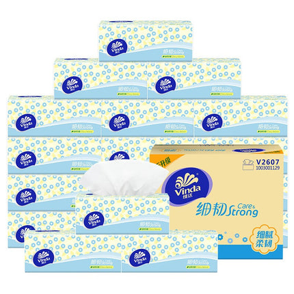 24 Packs Of Three Dimensional Cotton Tough 4D Embossed Facial Tissues