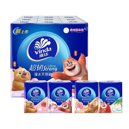 Handkerchief Paper Small Packs Of Tissues Portable 24 Packs Of Toilet Paper Facial Tissues Napkins