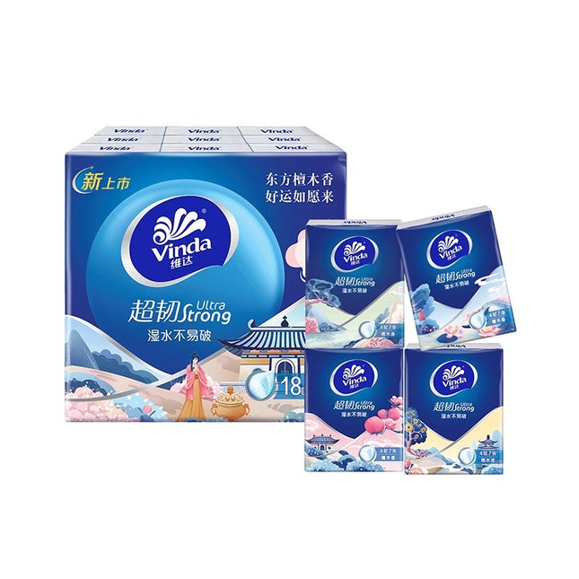 Handkerchief Paper Small Packs Of Tissues Portable 24 Packs Of Toilet Paper Facial Tissues Napkins