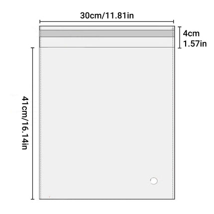 Multi-size Clear Self-Seal Cellophane Bags - Bulk Adhesive Opp