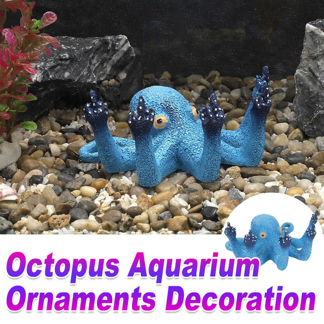 Resin Octopus Figurine Ornament Simulation Octopus Sculpture Home Decor Desktop