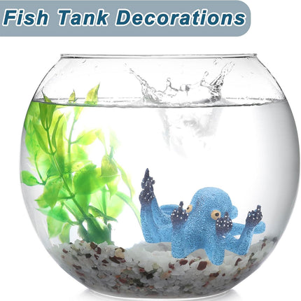Resin Octopus Figurine Ornament Simulation Octopus Sculpture Home Decor Desktop