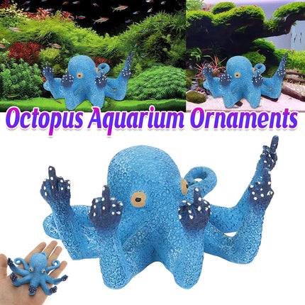 Resin Octopus Figurine Ornament Simulation Octopus Sculpture Home Decor Desktop